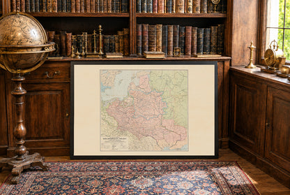République des Deux Nations 1582–1770 – Étienne Báthory – Semkowicz – Affiche Carte Historique