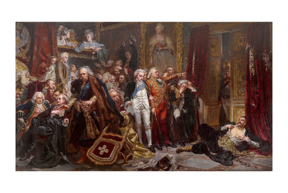 Poster Rejtan. La Chute de la Pologne - Jan Matejko Décoration Murale Historique Polonaise