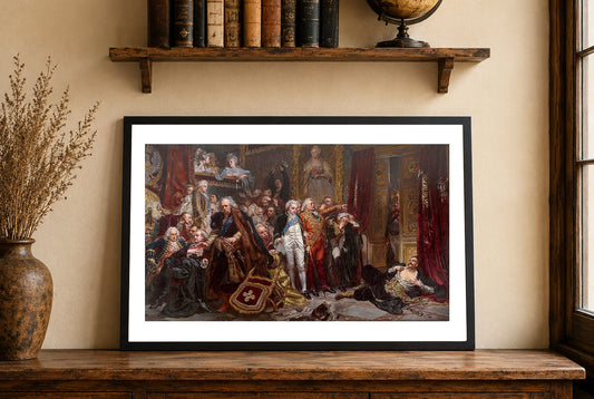Poster Rejtan La Caduta della Polonia - Jan Matejko Arte Storica Polacca