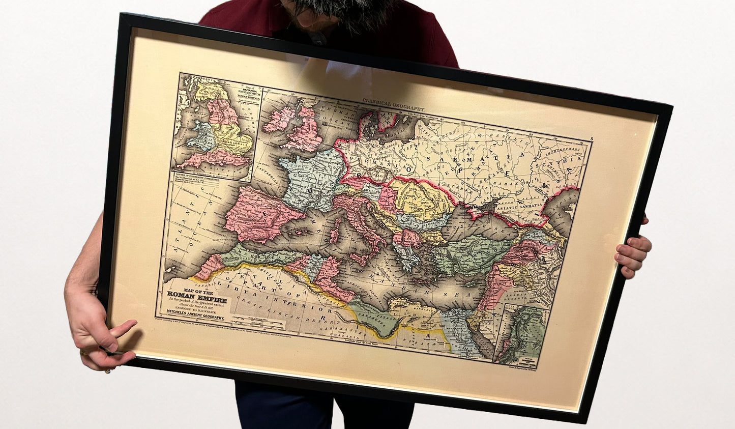 Empire romain en 107 apr. J.-C. - Carte de l'Empire sous Trajan