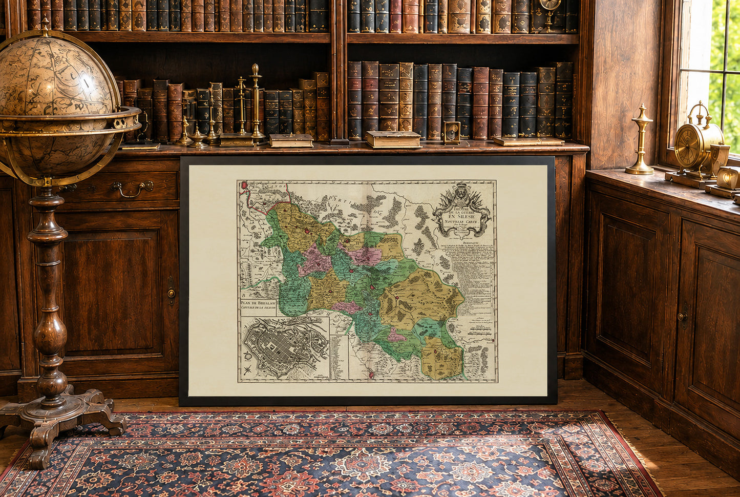 Silesia War Map Poster - First Silesian War, 1741 | Georges-Louis Le Rouge