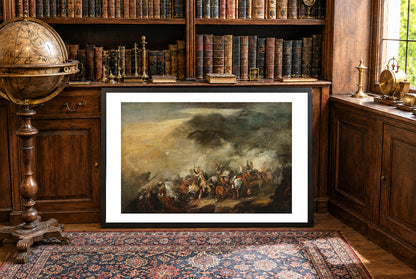 La Bataille de Somosierra 1837 - Piotr Michałowski - Charge de la Cavalerie Polonaise - Affiche Peinture Historique
