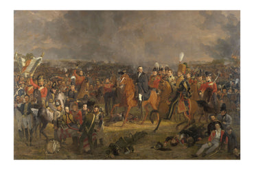La battaglia di Waterloo 1824 - Jan Willem Pieneman - Poster di pittura storica sulle guerre napoleoniche