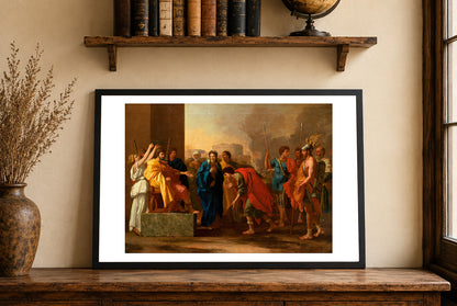 La Continence de Scipion - Nicolas Poussin - Rome Antique et Deuxième Guerre Punique - Affiche Peinture Historique