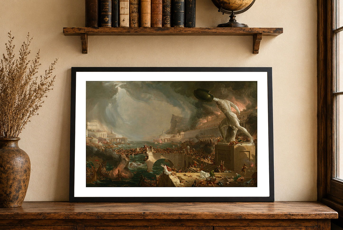 Der Verlauf der Zerstörung des Imperiums Poster - Thomas Cole Romantische Landschaft Wandkunst