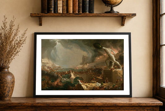 Poster The Course of Empire: Destruction - Thomas Cole Décoration Murale Vintage Romantique
