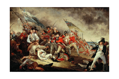 La Mort du Général Warren à la Bataille de Bunker Hill 1786 – John Trumbull – Révolution Américaine – Affiche Peinture Historique