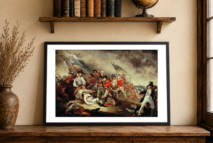 La Mort du Général Warren à la Bataille de Bunker Hill 1786 – John Trumbull – Révolution Américaine – Affiche Peinture Historique
