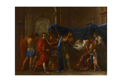 Śmierć Germanika 1627 - Nicolas Poussin - Starożytny Rzym - Historyczny Plakat z Obrazem