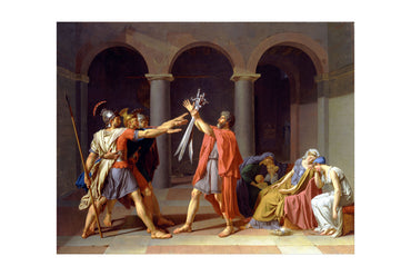 Le Serment des Horaces 1784 - Jacques-Louis David - Rome Antique - Affiche Peinture Historique