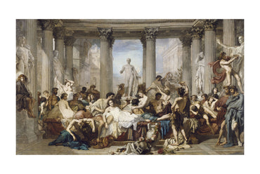 Les Romains de la Décadence 1847 - Thomas Couture - Rome Antique - Affiche Peinture Historique