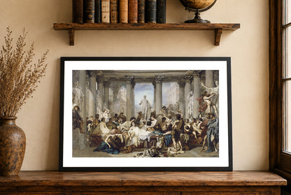 Les Romains de la Décadence 1847 - Thomas Couture - Rome Antique - Affiche Peinture Historique