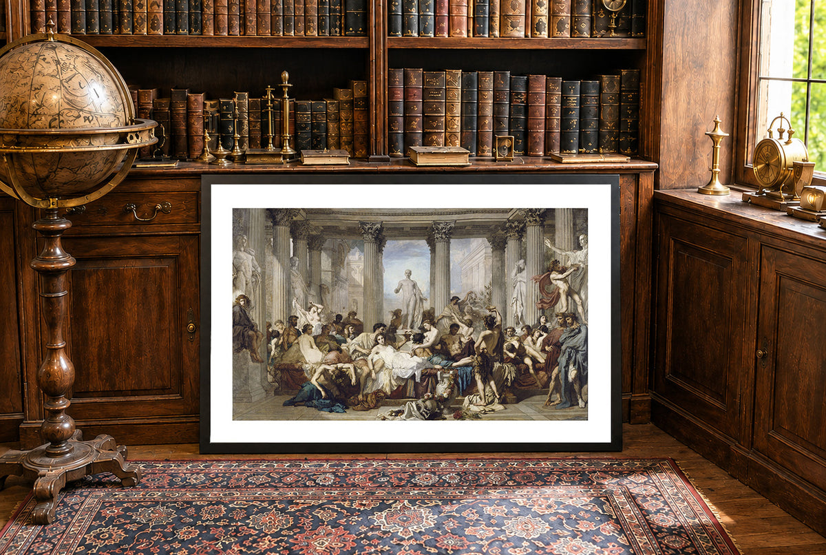 Les Romains de la Décadence 1847 - Thomas Couture - Rome Antique - Affiche Peinture Historique