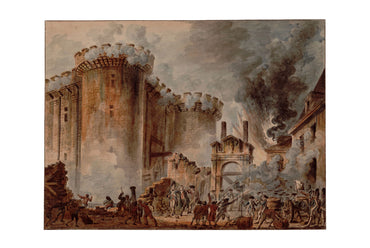 La Prise de la Bastille 1789 - Jean-Pierre Houël - Révolution Française - Affiche Historique