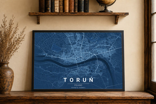 Mappa Progetto di Toruń - Arte Murale Moderna delle Strade della Città