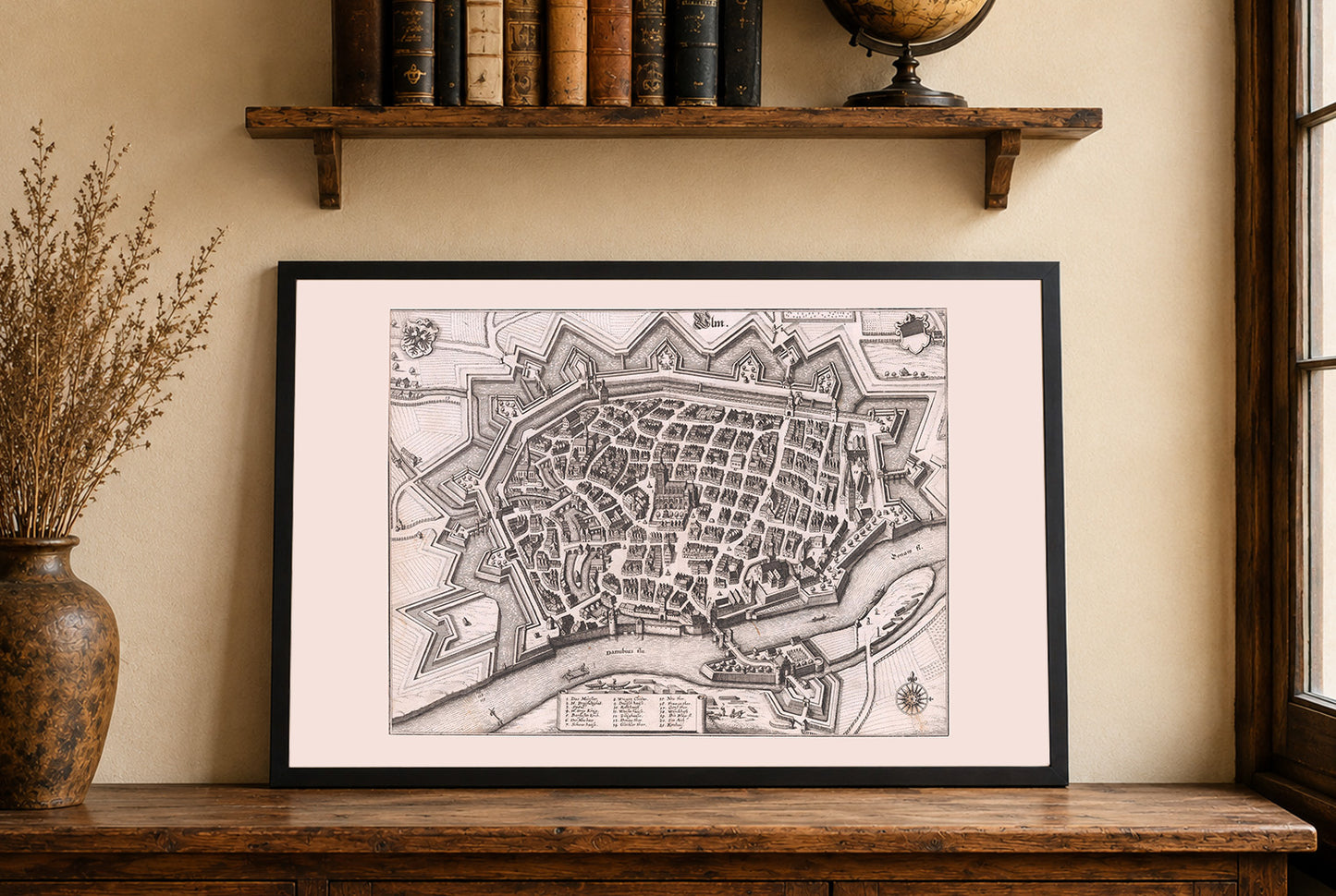 Ulm 1643 - Historical Map of the Free Imperial City