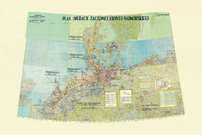 Poster du Plan Offensif du Pacte de Varsovie (1970) - Carte Militaire Secrète de la Guerre froide