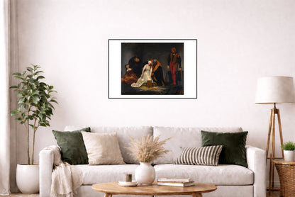 L'Exécution de Lady Jane Grey 1833 - Paul Delaroche - Histoire des Tudor - Affiche Peinture Historique