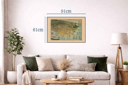 San Francisco Exposition City Map Poster (1915) - Vintage Bird’s-Eye View Wall Art (Copy)