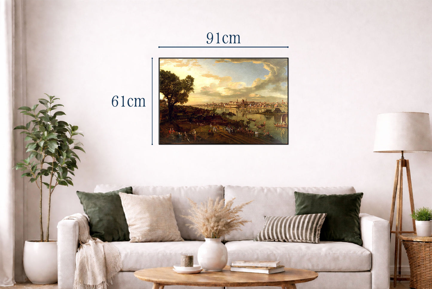 Poster Bellotto Vue de Varsovie depuis Praga - Décoration Murale Vintage de Varsovie