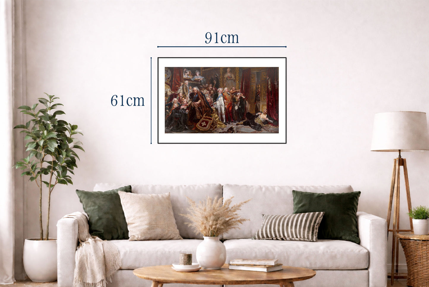 Poster Rejtan. La Chute de la Pologne - Jan Matejko Décoration Murale Historique Polonaise