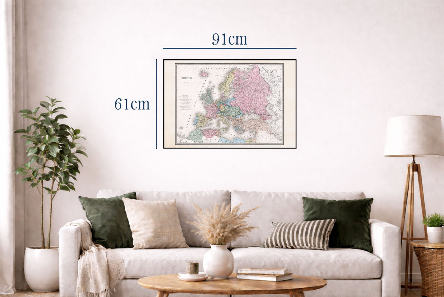 Europe 1862 - Historical Map During the Age of Nationalism