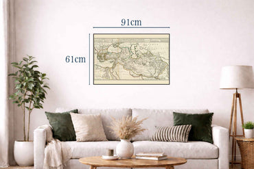 Alexander the Great Empire Map Print - Ancient Campaigns & Expanding Territories Illustration - Strategy Maps