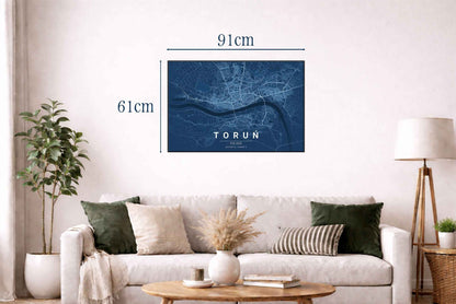 Get Your Hometown Blueprint Map - Modern City Street Wall Art