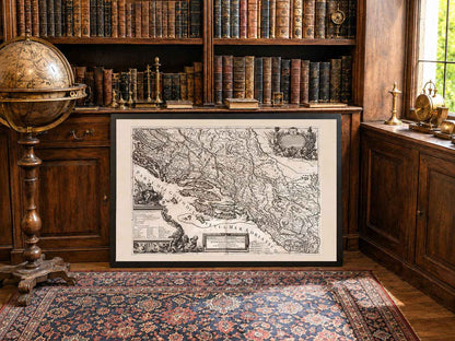 Dalmatia Coast Map Poster (1689) – Vintage Adriatic Sea Wall Art
