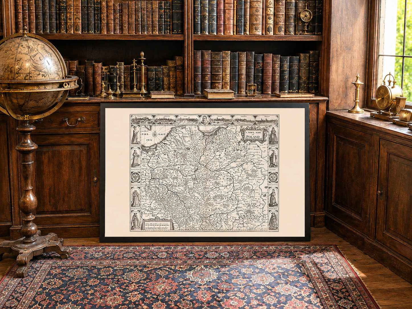 Poland Map Poster (1676) - Historic Map of the Polish-Lithuanian Commonwealth (Copy)