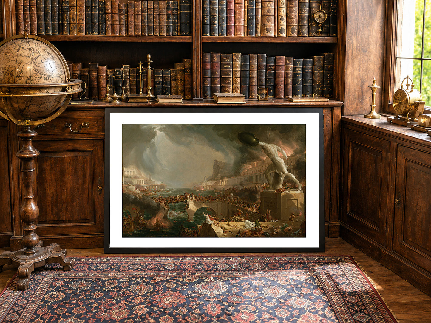 Poster The Course of Empire: Destruction - Thomas Cole Décoration Murale Vintage Romantique