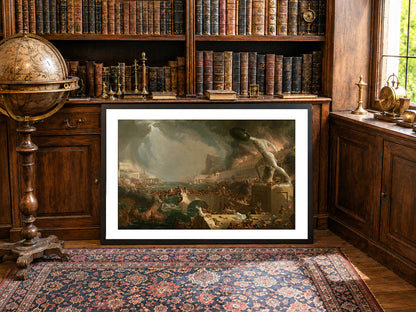 Poster The Course of Empire: Destruction - Thomas Cole Décoration Murale Vintage Romantique