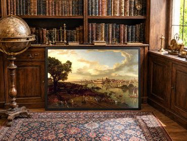 Poster Bellotto Vue de Varsovie depuis Praga - Décoration Murale Vintage de Varsovie