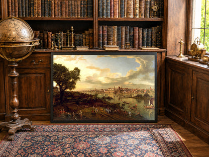 Poster Bellotto Vue de Varsovie depuis Praga - Décoration Murale Vintage de Varsovie