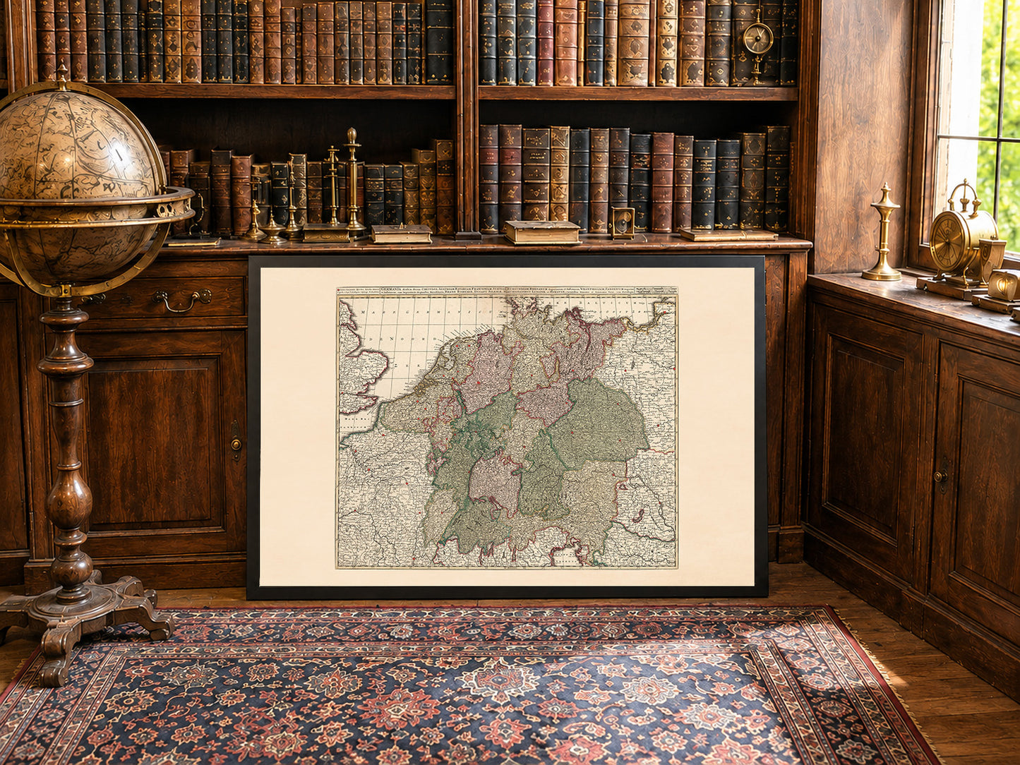 Saint Empire romain germanique 1740 – Carte historique de l'Europe centrale